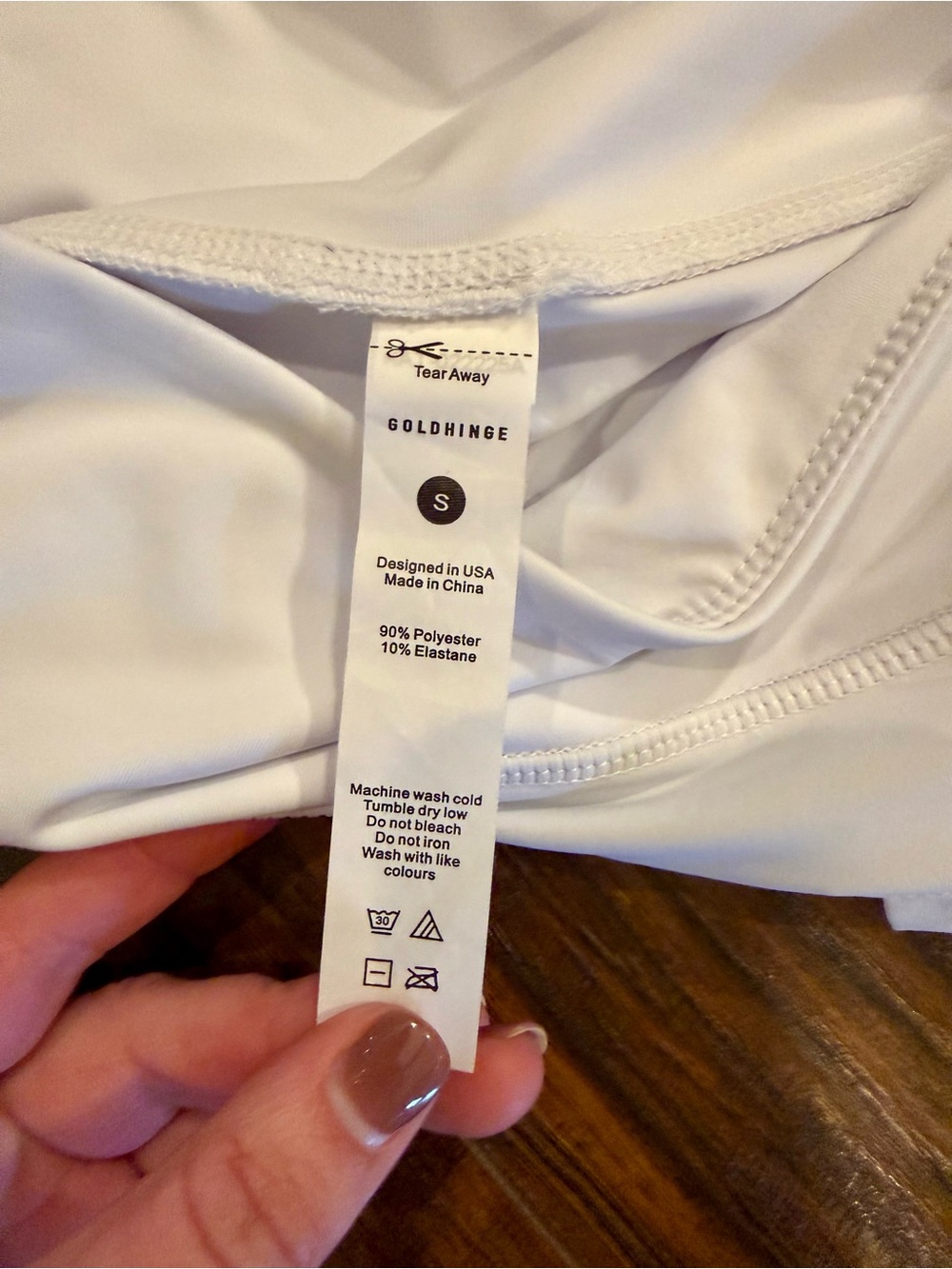 Gold Hinge Off-White Pleated Tennis Skirt, Size Small, NWOT - Picture 10 of 10